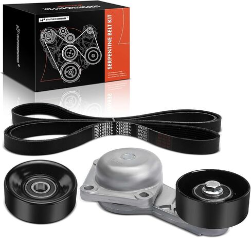 A-Premium Engine Serpentine Belt Drive Kit Compatible with Ford F-150, F-250 F-350 F-450 F-550 Super Duty, E-150 E-350 Econoline Club Wagon, Excursion & Starcraft Bus Starlite - 4.6L 5.4L 6.8L in Saudi Arabia