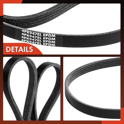 A-Premium Stretch Fit Serpentine Drive Belt متوافق مع شيفروليه كامارو 2010 2011 2012 2013 2015 ، 6.2L in Saudi Arabia