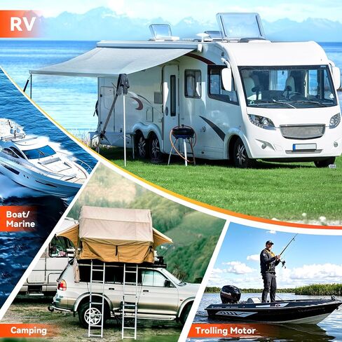 24v 60Ah LiFePO4 Lithium Battery - Low-Temp Protection,5000+ Cycles -Group 24 Grade A Lithium Iron Phosphate Battery cells, Rechargeable Battery for Trolling Motor, RV, Boat/Marine, Solar in Saudi Arabia