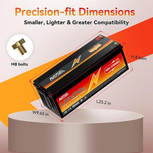 24v 60Ah LiFePO4 Lithium Battery - Low-Temp Protection,5000+ Cycles -Group 24 Grade A Lithium Iron Phosphate Battery cells, Rechargeable Battery for Trolling Motor, RV, Boat/Marine, Solar in Saudi Arabia