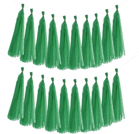 meccanixity 20pcs شرابة الورق الأنسجة بانر لافتة لزخارف الحفلات ، ديكور عيد ميلاد عيد الحب للنساء مع حبل وأسلاك التعادل (كريم أبيض ، 14.6 بوصة) in Saudi Arabia