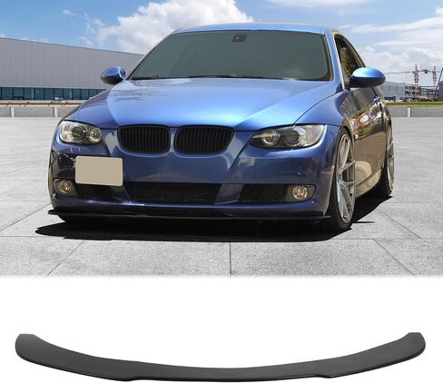 FreeMotor802® الأمامي المصد فاصل الشفة المفسد سد الهواء سد الذقن ، يناسب 2006-2013 BMW E90 E92 3-Series Coupe Sedan ، u1 نمط U1 الأسود PU 1PC واقي الحرس السفلي. in Saudi Arabia