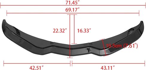 لعام 2014-2019 C7 Corvette Gloss Black Front Lip/Z06/Z51/Grand Sport (Not Fits ZR1) STG Pront Presper Lip Spoiliter Spoiler Dyler Body Body Kit Corvette C7 Chin Copler in Kuwait