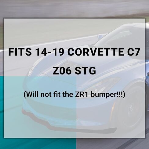 لعام 2014-2019 C7 Corvette Gloss Black Front Lip/Z06/Z51/Grand Sport (Not Fits ZR1) STG Pront Presper Lip Spoiliter Spoiler Dyler Body Body Kit Corvette C7 Chin Copler in Kuwait