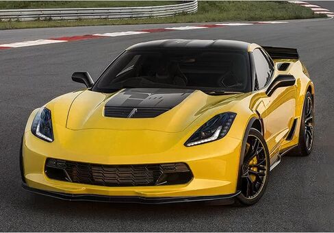 لعام 2014-2019 C7 Corvette Gloss Black Front Lip/Z06/Z51/Grand Sport (Not Fits ZR1) STG Pront Presper Lip Spoiliter Spoiler Dyler Body Body Kit Corvette C7 Chin Copler in Kuwait