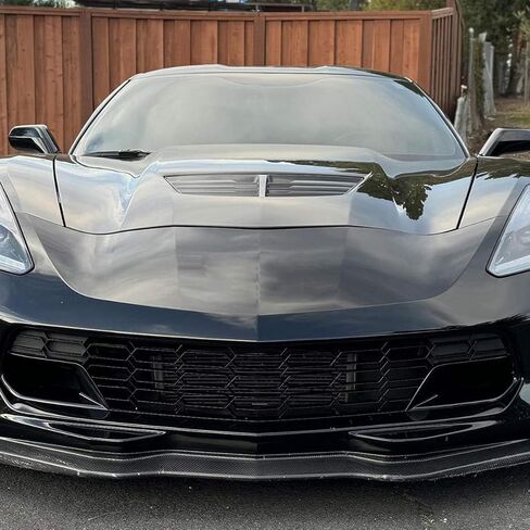 لعام 2014-2019 C7 Corvette Gloss Black Front Lip/Z06/Z51/Grand Sport (Not Fits ZR1) STG Pront Presper Lip Spoiliter Spoiler Dyler Body Body Kit Corvette C7 Chin Copler in Kuwait