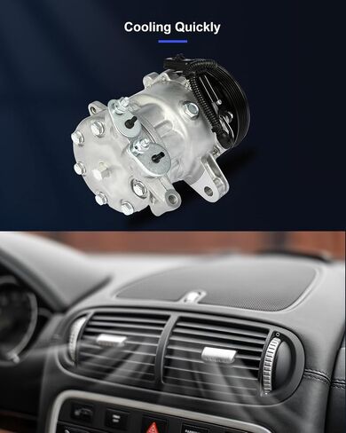 ECCPP AC Compressor Fast Cooling 2002 2003 2004 2005 Fit for Jeep Liberty 3.7L Air Conditioning Compressor 6 Grooves in Saudi Arabia