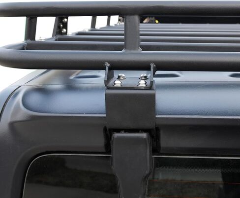 Paramount 81-20800 سلة شحن رف سقف كاملة الطول مع انحراف الرياح من أجل 2018-2021 Wrangler JL in Kuwait