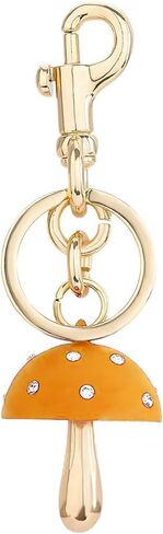 Mushroom Bag Charm Keychain with Smaller Crystals Cute Purse Accessory for Women in Kuwait
