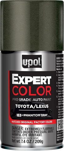 U-POL Expert Color, For Toyota/Lexus 1E3, Automotive Spray Paint, Professional Grade, Long-Lasting, Easy-To-Use, Phantom Gray in Saudi Arabia