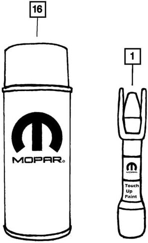 MOPAR PX8 Black Clear Coat 2018 Jeep JL Wrangler Touch Up Paint أصلي 5 أوقية رذاذ Aerosol Can 4443609AB in Saudi Arabia