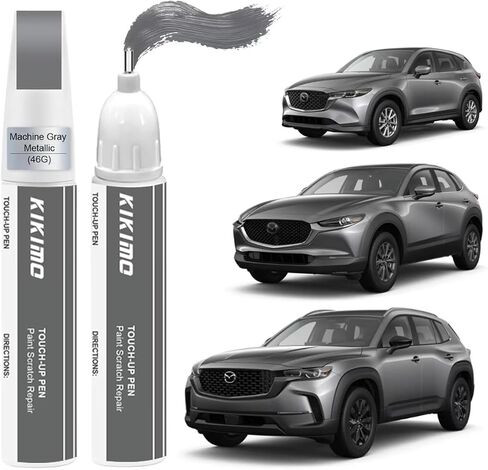 Kikimo for Mazda Touch Up Paint (Soul Red Crystal Metallic (46V)) ، مجموعة إصلاح الطلاء للسيارات لـ Mazda ، 2 في 1 خدوش إصلاح مع قلم وفرشاة ، مطابقة للألوان لإصلاح سريع وسهل in Kuwait