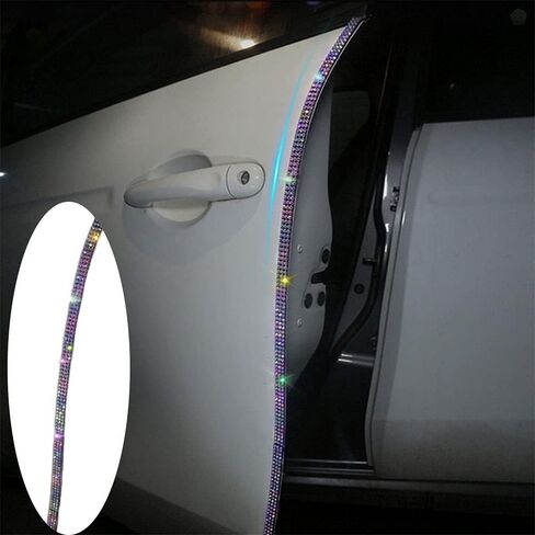 حافة حافة باب السيارة أو الكريستال اللامع راينستون -ملصقات SSCCH ملحقات التصميم DIY متعددة الألوان 4 PCS in Kuwait