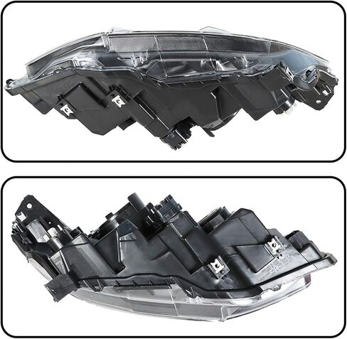 munirater Driver & Passenger Side Chrome Projector Headlight Assembly Replacement for Civic 2016 2017 2018 Halogen Headlight in Saudi Arabia
