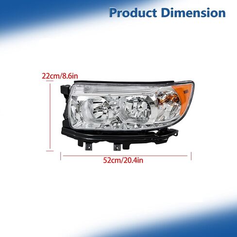 استبدال مجموعة المصابيح الأمامية لـ Subaru Forester 2006-2008 Halogen Hologent Homebampric Side 84001SA471 in Saudi Arabia