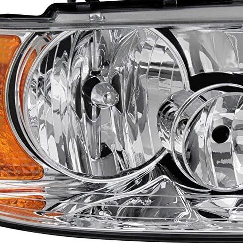 Akkon - من أجل 03-06 Ford Expedition Chrome المصابيح الأمامية الصافية المصابيح الأمامية زوج البديل المباشر اليسار + اليمين in Kuwait