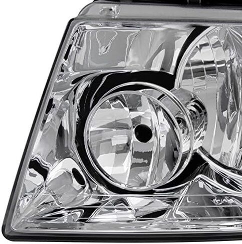 Akkon - من أجل 03-06 Ford Expedition Chrome المصابيح الأمامية الصافية المصابيح الأمامية زوج البديل المباشر اليسار + اليمين in Kuwait