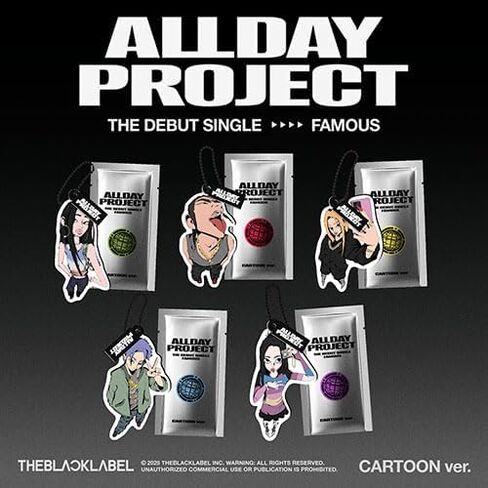 ALLDAY PROJECT - The Debut Single [FAMOUS] CARTOON ver. (5types Random Ver.) 1ea in Saudi Arabia