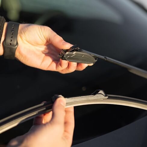 Premium All-Season Wiper Blades, 26 inch Windshield Wipers (Pack of 1), Beam Technology, High-Performance Teflon-Coated Replacement Blades, Universal Fit for Cars and Trucks B26 in Saudi Arabia