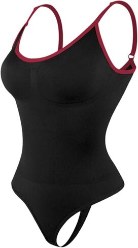 Shapewear for Women Bodysuit Tummy Control Seamless Sculpting Hip Enhancer Body Shaper with Spaghetti Strap in Saudi Arabia