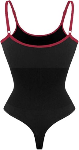 Shapewear for Women Bodysuit Tummy Control Seamless Sculpting Hip Enhancer Body Shaper with Spaghetti Strap in Saudi Arabia