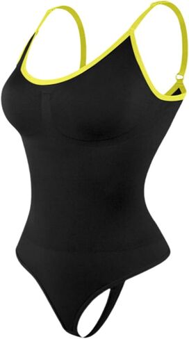 Shapewear for Women Bodysuit Tummy Control Seamless Sculpting Hip Enhancer Body Shaper with Spaghetti Strap in Saudi Arabia