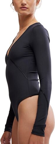 Free People Womens Victoria Plunge Bodysuit in Saudi Arabia