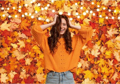7x5FT Fall Autumn Photo Backdrop for Photography Maple Leaf Pumpkin Thanksgiving Day Harvest Background Fall Forest Party Decorations in Saudi Arabia