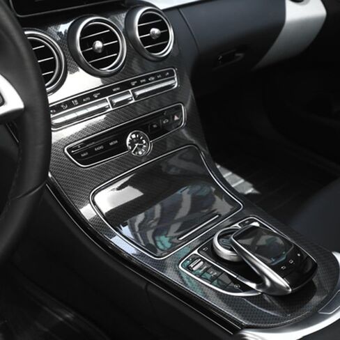 لمرسيدس-بنز C-Class W205 GLC X253 CAR CENTER CENTOLE لوحة الديكور ABS ABS CORBON in Saudi Arabia