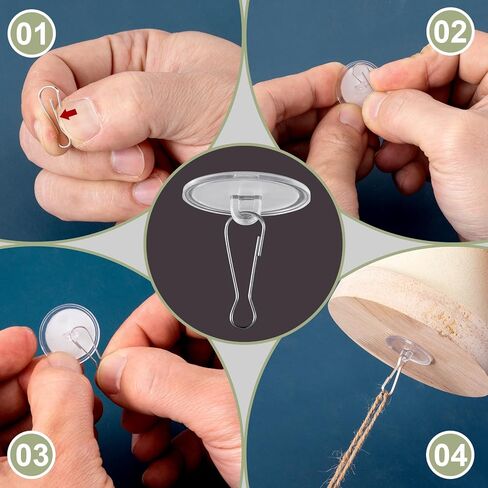 80 Pack Adhesive Ceiling Hooks, Self-Adhesive Ceiling Hooks for Hanging, Sticky Hooks for Hanging, No-Drill Ceiling Discs with Metal Hook for Wedding, Party, Festivals Decor in Saudi Arabia