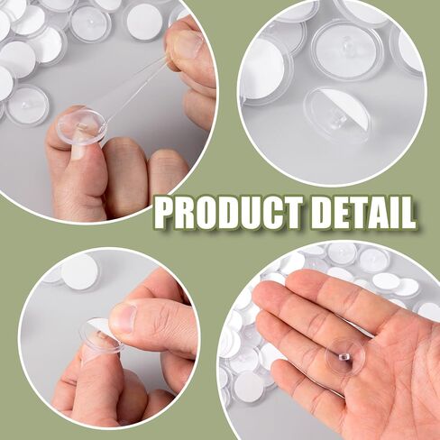 80 Pack Adhesive Ceiling Hooks, Self-Adhesive Ceiling Hooks for Hanging, Sticky Hooks for Hanging, No-Drill Ceiling Discs with Metal Hook for Wedding, Party, Festivals Decor in Saudi Arabia
