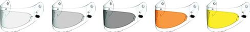 HJC HJ -09 Pinlock Shield Potorcycle Helmet Accessories - Amber Size One in Saudi Arabia