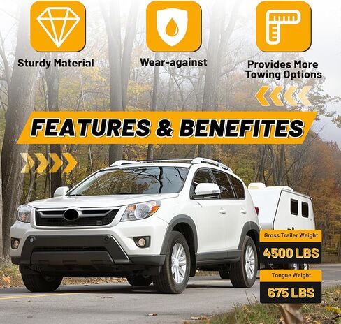 Kojem Class 3 Trailer Hitch متوافق مع 2006-2018 Toyota Rav4 2 "استقبال سحب المسحوق المغلفة in Saudi Arabia