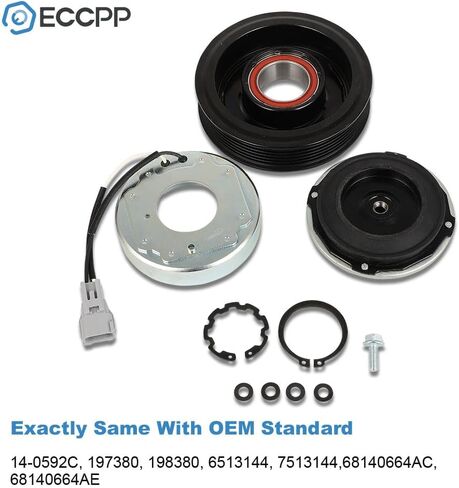 ECCPP AC Clutch 2012-2015 Fit for BMW 335i 3.0L 2011-2018 Fit for BMW X5 X6 3.0L AC Compressor Clutch in Saudi Arabia