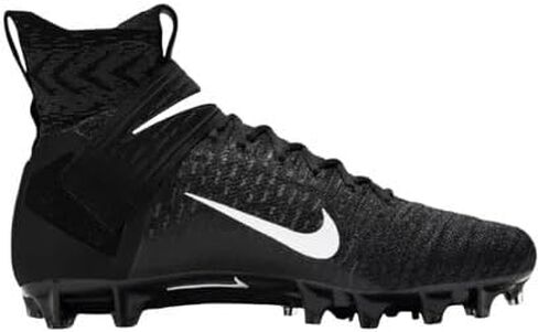 Nike Alpha Menace Elite 2 Mid Men's Wide Football Cleats Black White BV3298-001 Size 10 W (Wide) in Saudi Arabia