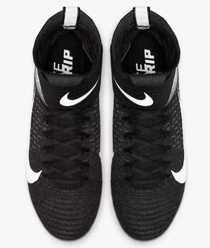 Nike Alpha Menace Elite 2 Mid Men's Wide Football Cleats Black White BV3298-001 Size 10 W (Wide) in Saudi Arabia