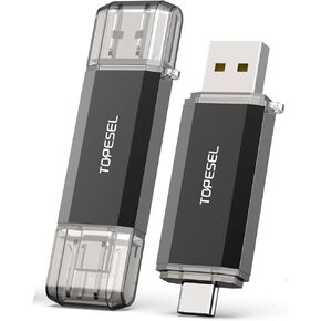 TOPESEL 10PCS 8GB USB 2.0 فلاش درايف - حزمة كبيرة - ذاكرة تخزين الإبهام أزرق فاتح