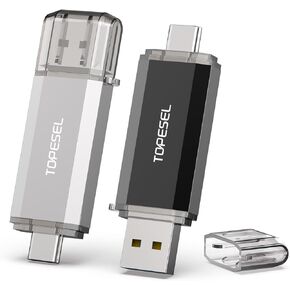 TOPESEL 10PCS 8GB USB 2.0 فلاش درايف - حزمة كبيرة - ذاكرة تخزين الإبهام أزرق فاتح