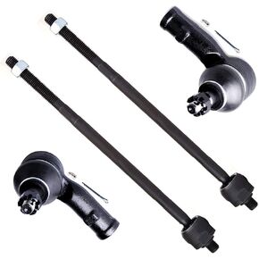 SCITOO 4-PC SET Suspension Kit For Ford Focus Inner Tie Rod End,Outer Tie Rod End