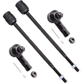 SCITOO 4-PC SET Suspension Kit For Ford Escort For Mercury Tracer Inner Tie Rod End,Outer Tie Rod End