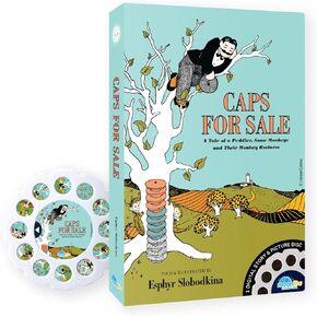 Moonlite Storytime Caps for Sale Storybook Reel, A Magical Way to Read Together, Digital Story for Projector, Fun Sound Effects, Learning Gifts for Kids Ages 1 Year and Up