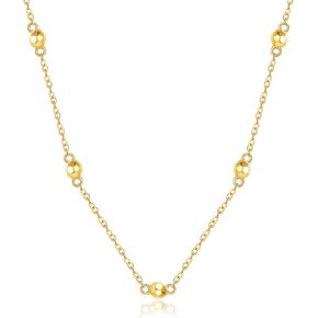 قلادة من الذهب الحقيقي عيار 14 قيراط/الأحجار الكريمة للنساء والفتيات in Kuwait