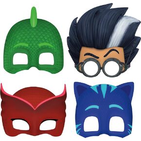 Unique Assorted Colors PJ Masks Party Masks (8 Count) - Ideal for Themed Parties & Superhero Fans