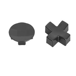 2Pcs D-Pads Replacement Kit for Xbox One Elite Series 2, Metal D-pads Parts for Xbox One Elite Series 2 Core Controller, Stainless Steel Standard D-pads for One Elite Series 1 Controller (Black)