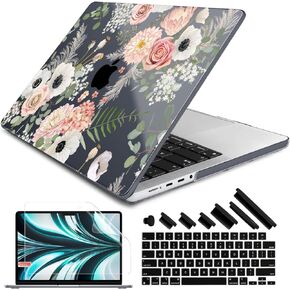 DONGKE for M3 MacBook Pro 16 inch Case 2024 2023 2021 A2991 A2780 M2 A2485 M1 Pro/Max with Retina Display & Touch ID, Plastic Hard Shell Cover & Screen Protector & Keyboard Cover, Abstract Marble