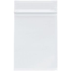 Plymor 3" x 4" (Pack of 200), 2 Mil Zipper Reclosable Plastic Bags