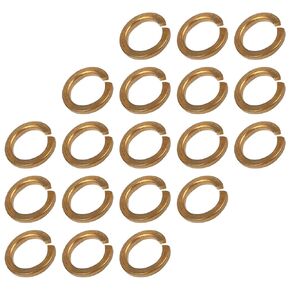 Split Lock Washer (M8) 8Pcs, Copper Spring Lock Washer Elastic Gasket - for Household Applications