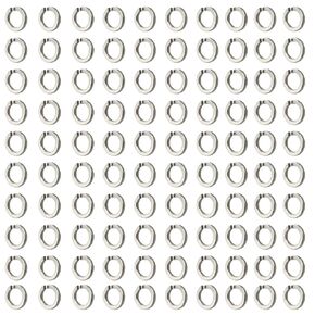 100PCS M6 Split Lock Washers 304 Stainless Steel Spring Lock Washers Elastic Gaskets Suitable for Household and Commercial Appliances Electrical Connections for Automotive and Marine Use