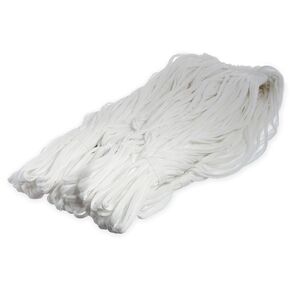 Carlisle FoodService Products 36932000 Cotton Blend Medium Rough Surface Narrow Band Mop, 12" Length, White (Pack of 12)