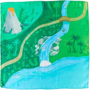 Sarah's Silks Mini Playmap | Jungle | 21" x 21" Silk in Kuwait